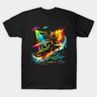 Shark Journey Cat's Marine Adventure T-Shirt